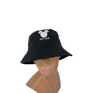 Mickey Mouse MKY 1928 Embroidered Bucket Hat Black Disney